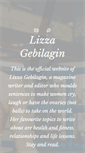 Mobile Screenshot of lizzagebilagin.com